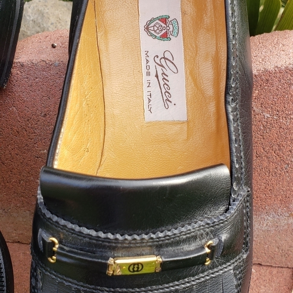 RARE VINTAGE GUCCI 🇮🇹 LOAFERS - Picture 4 of 14